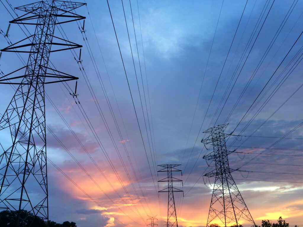 overhead cables part of the specialism of a power network craftsperson